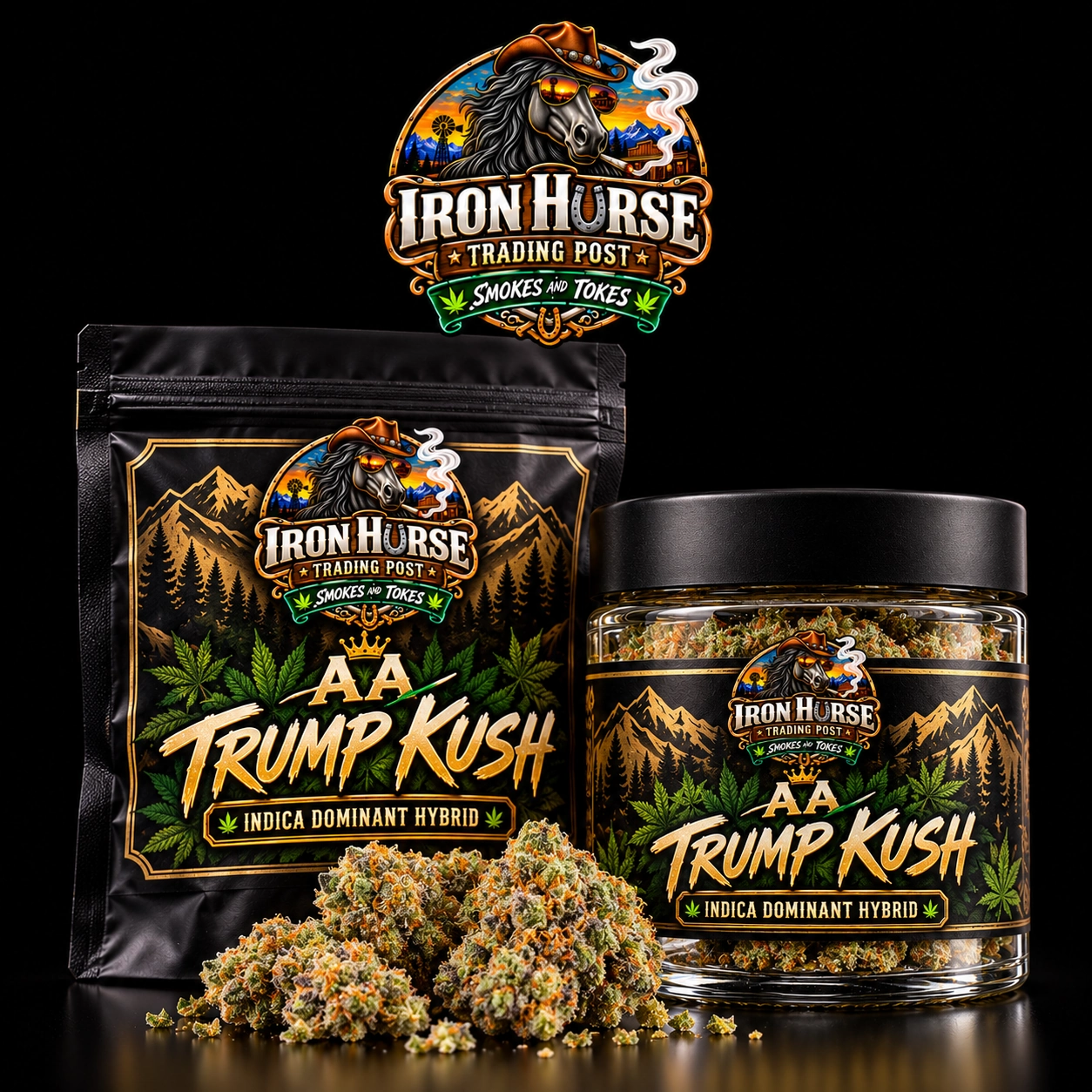 AA – Trump Kush Indica Dominant Hybrid v2 AA - Trump Kush Indica Dominant Hybrid - Image 1