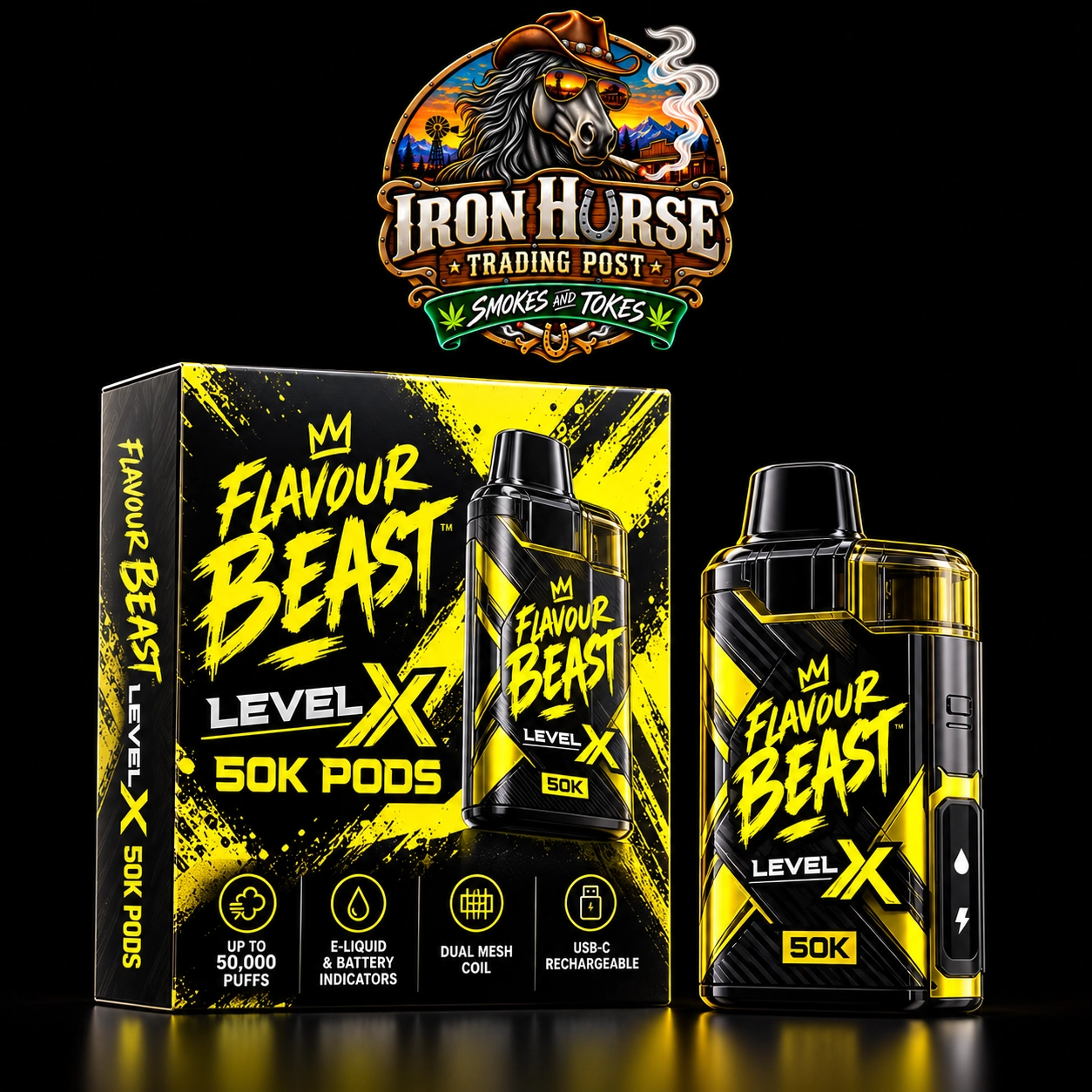 FLAVOUR BEAST LEVEL X 50K PODS v2 FLAVOUR BEAST LEVEL X 50K PODS - Image 1