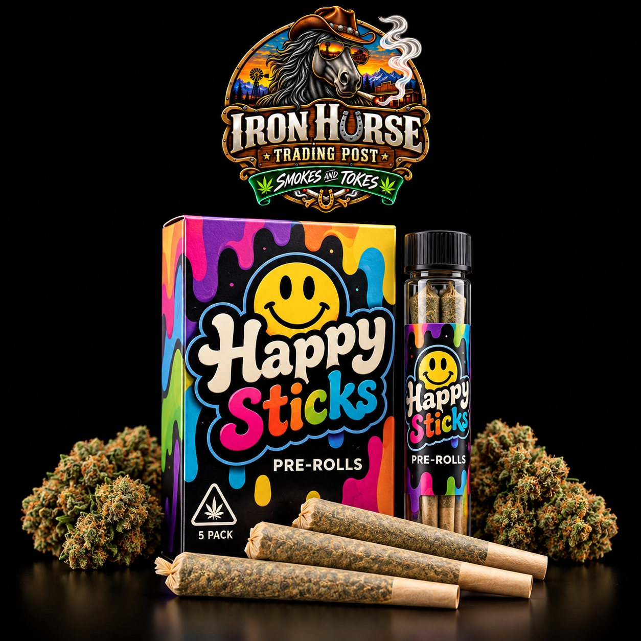 HAPPY STICKS PRE-ROLLS v2 HAPPY STICKS PRE-ROLLS - Image 1
