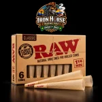 RAW Pre-Rolled 1 1/4 Cones (6 Cones)