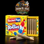 Rocket Pops Rollies Premium Pre-Rolls – 10 Pack | 0.7g Each