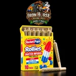 Rocket Pops Rollies Shatter Infused Pre-Rolls – 10 Pack | 0.7g Each