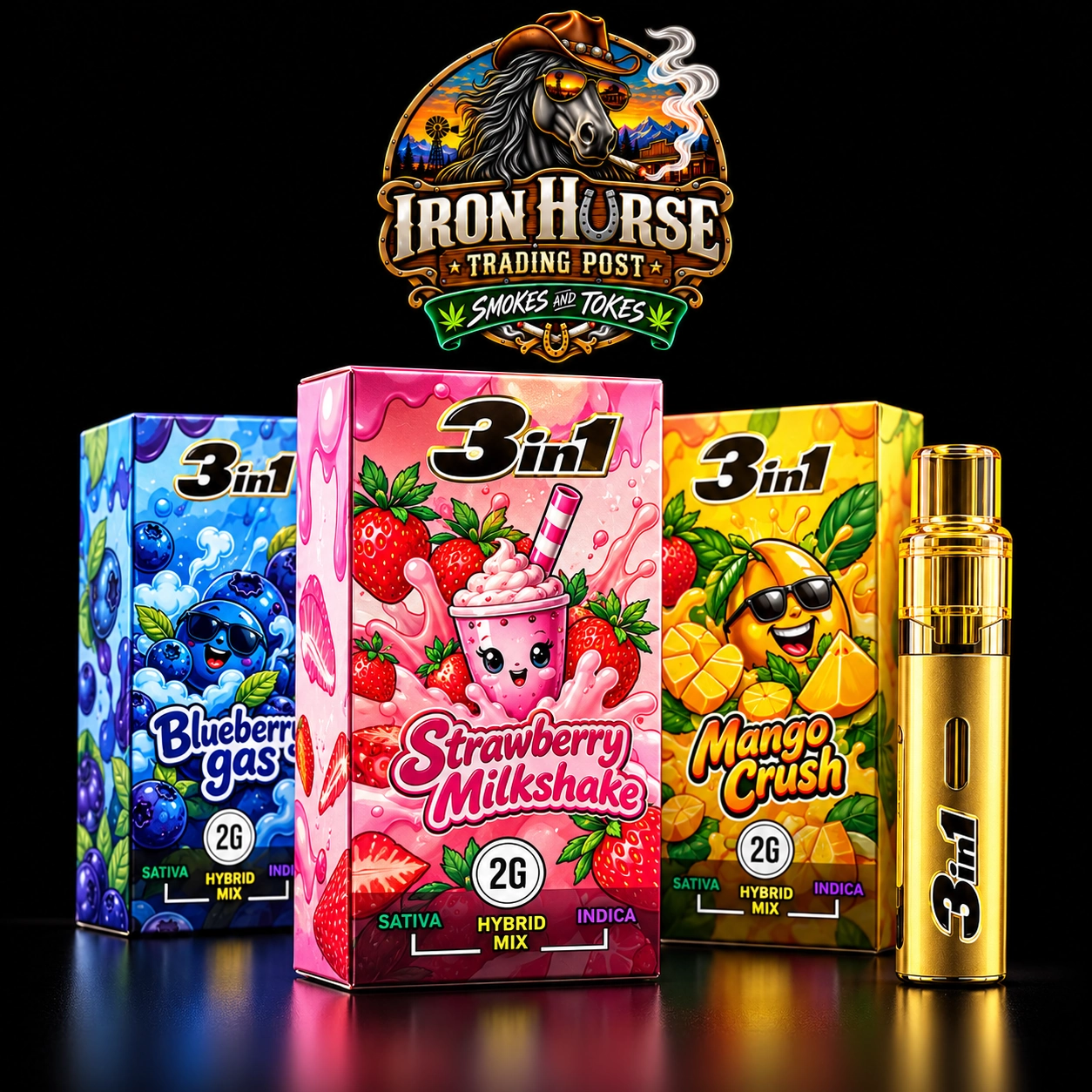 Territory 3in 1 THC Live Resin & Liquid Diamond vape 2g v2 Territory 3in 1 THC Live Resin & Liquid Diamond vape 2g - Image 1
