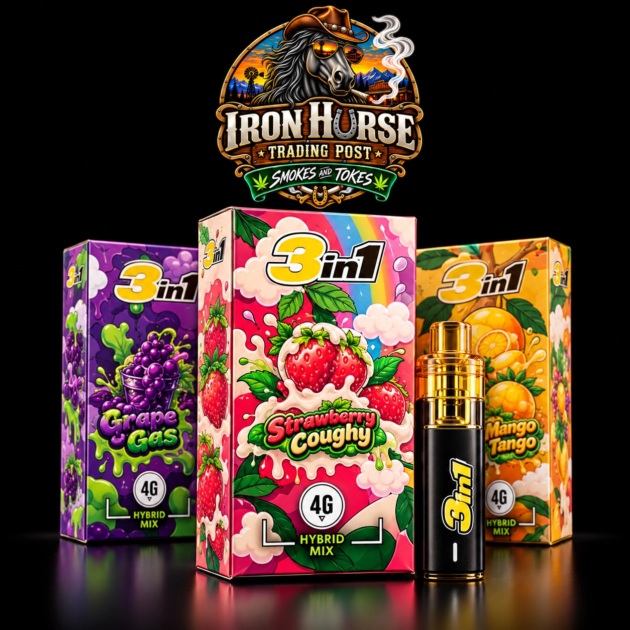 Territory 3in 1 THC Live Resin & Liquid Diamond vape 4g v2 Territory 3in 1 THC Live Resin & Liquid Diamond vape 4g - Image 1