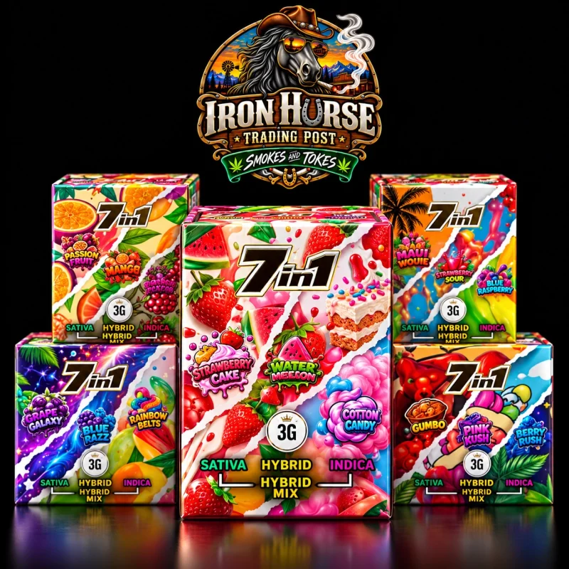 Territory 7 in 1 THC 3 Flavours Live Resin & Liquid Diamond vape 3g
